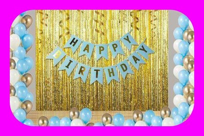 Acril Birthay Decorations Combo set(Set of 33)
