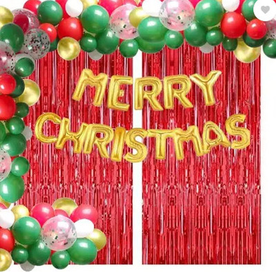 PBBS GOLDEN Merry christmas combo WITH CONFEETI(Set of 58)