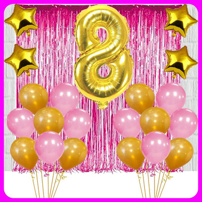 Acril Birthay Decorations Combo set(Set of 57)