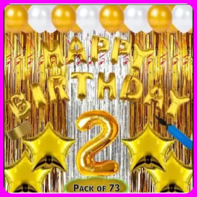 Acril Birthay Decorations Combo set