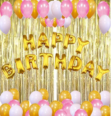 Decor Mart Birthay Combo Decorations 610(Set of 60)