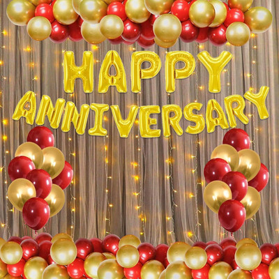 Gomicro Happy Anniversary Party Items Kit 41Pcs Wedding Anniversary Party Items(Set of 41)