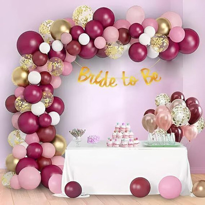 PARTY MIDLINKERZ Bride To Be Banner Decoration Kit For, Girl, Women, Wife(Set of 85)