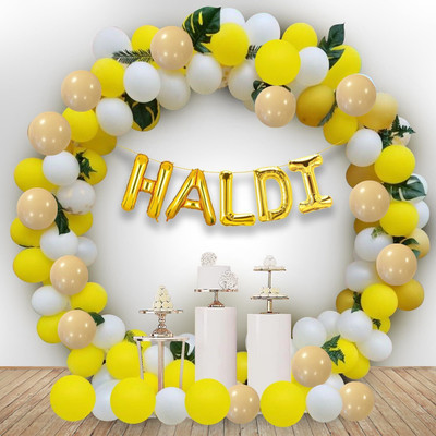 ARV Haldi Mehndi Decoration Items for Marriage(Set of 69)
