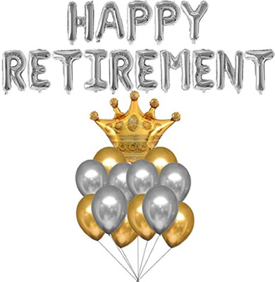 Rainy Decor Presents Happy Retirement Decoration Combo / Kit / Pack / Set