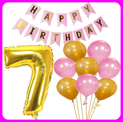 Acril Birthay Decorations Combo set(Set of 52)
