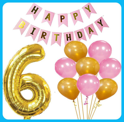 Acril Birthaday Celebration Decoration Combo(Set of 22)