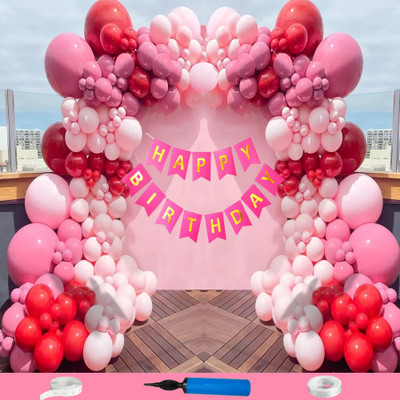Crazykart Happy Birthday Decoration Kit Combo For Party Decoration Items Balloon(Set of 79)