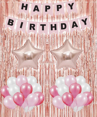 BBG BBG_Printed Happy Birthday Decoration kit Combo - 35 Pcs for Birthday Decor(Set of 35)