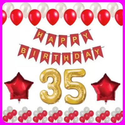 Acril Birthay Decorations Combo set