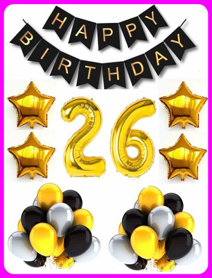 Acril Birthay Decorations Combo set(Set of 107)
