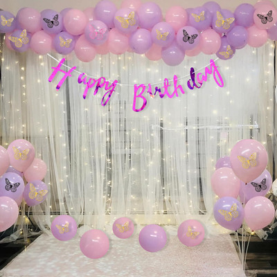Rozi Decoration Birthday Decorations Kit Princess Theme for Girls, Women Birthday Decor(Set of 57)