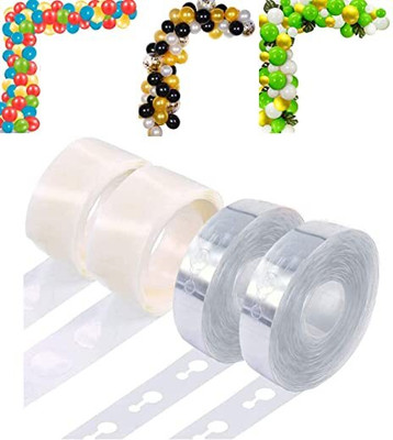 AAKRISH 2 Balloon Arch Strip and 2 Glue Dots Tape for decoration of balloons(Set of 4)