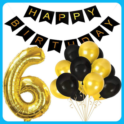 Acril Birthaday Celebration Decoration Combo(Set of 52)