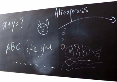 ASTOUND Black Board Vinyl (45X200Cm) Wall Sticker Black board(200 cm x 45 cm)