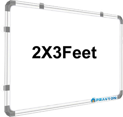 Pravyon Non Magnetic Premium Writing Surface – Smooth, scratch-resistant, and easy to wipe clean. 2x3 feet Whiteboards(White, Green)