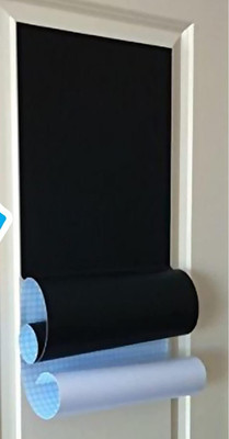 ASTOUND Black Matte Wall Sticker with Chalk Drawing Black board(200 cm x 45 cm)