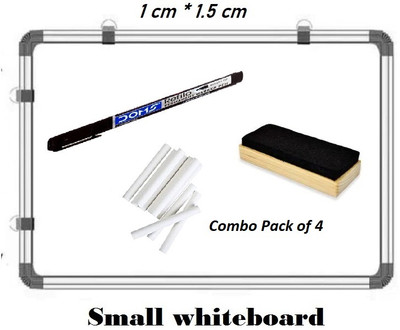 Viprax 1.5x1 Feet's Double Sided White Board & Chalk Board Combo - J11 White, Green board(30 cm x 45 cm)