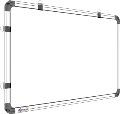Viprax 2X3 Feet Non-Magnetic Double Sided White Board and Chalk Board White board(60 cm x 90 cm)
