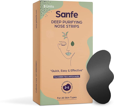 Sanfe Paper Blackhead Remover Strips(Pack of 3)
