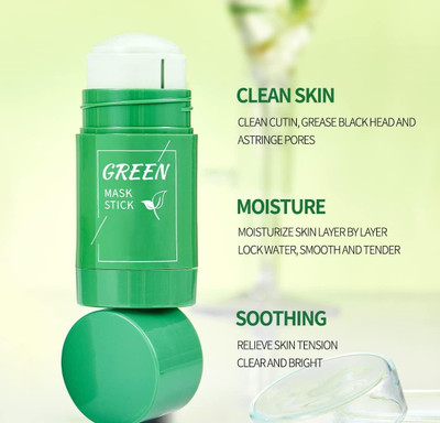luzimaisa Green Tea Purifying Clay Stick Mask,Poreless Deep Cleanse Mask(40 g)