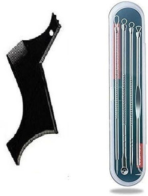 zemglam Plastic, Stainless Steel Blackhead Remover Brush(Pack of 4)