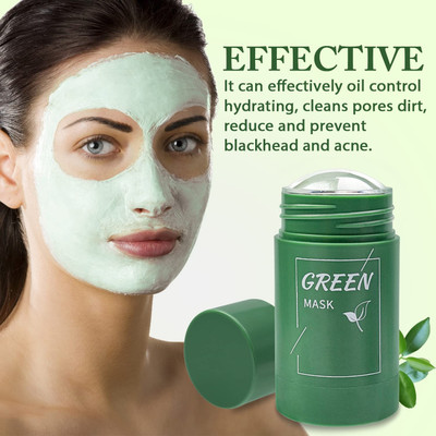 MYEONG Deep Cleansing Green Tea Clay Stick Oil Control Blackhead Remover Clay Mask(40 g)