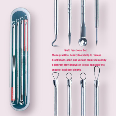 Deeparth Stainless Steel Blackhead Remover Needle(Pack of 4)