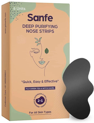 Sanfe Paper Blackhead Remover Strips(Pack of 6)