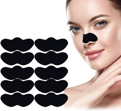 Yuency 10 Pcs. Charcoal Nose Strips Combo | Blackhead Remover Nose Strips(10 g)