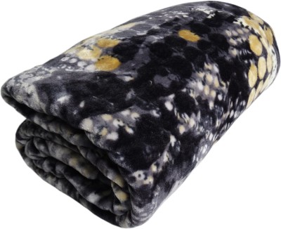 HOMIEE Floral Double Thermal Blanket for  Heavy Winter(Polyester, Purple)