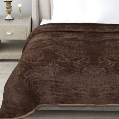 Deniyal ENTERPRISES Printed Single AC Blanket for  Heavy Winter(Microfiber, Brown)