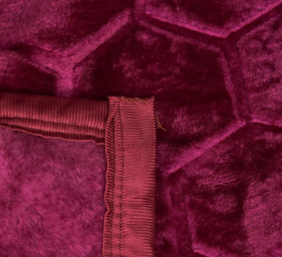 Shivam impex Solid Double Mink Blanket for  Heavy Winter(Woollen Blend, Purple)