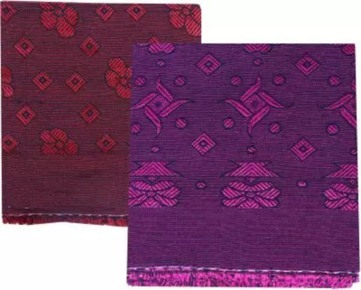 Nissi Floral Single Top Sheet for  Mild Winter(Polyester, pink & red)