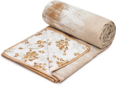 Flipkart SmartBuy Floral Double Dohar for  AC Room(Cotton, Brown,White)