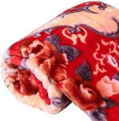 SIMAM Printed Double Mink Blanket for  Mild Winter(Microfiber, Multicolor)