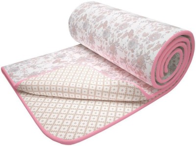 Story@home Floral Single Dohar for  Heavy Winter(Cotton, Pink)