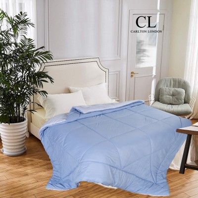 CARLTON LONDON Solid Double Comforter for  Mild Winter(Microfiber, Sky Blue)