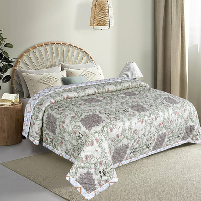 Flipkart SmartBuy Floral Double AC Blanket for  AC Room(Microfiber, Multicolor)