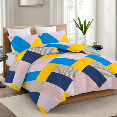 Floating Dreams Abstract Double Comforter for  AC Room(Poly Cotton, Multicolor)