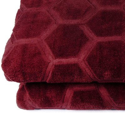 SIMAM Abstract Single Mink Blanket for  Mild Winter(Microfiber, Maroon 31)