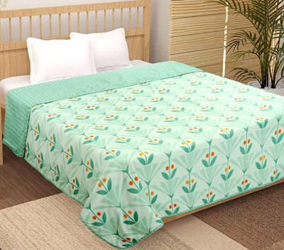 Flipkart SmartBuy Abstract Single Dohar for  AC Room(Cotton, Light Green)