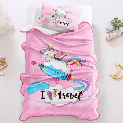 Butterthief Cartoon Single AC Blanket for  Mild Winter(Microfiber, Multicolor)