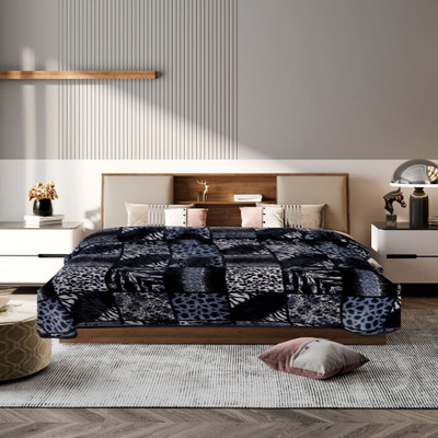 KIXTA Printed Double Mink Blanket for  Heavy Winter(Microfiber, self disigen)