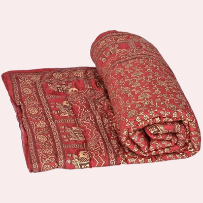 shree karni export Floral Single Quilt for  Heavy Winter(Polyester, Multicolor)