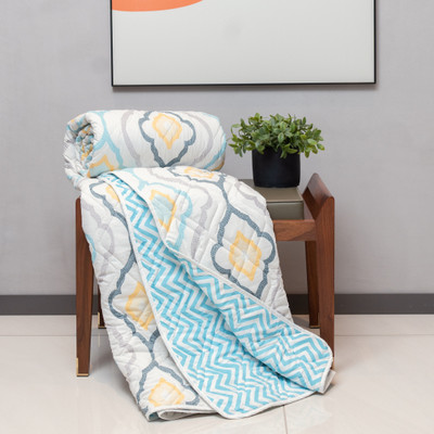Urban Space Printed Single AC Blanket for  AC Room(Microfiber, Morocco)