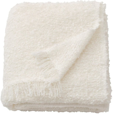 IKEA Solid Single Throw for  AC Room(Polyester, off-white)