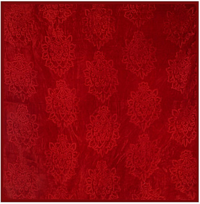 Aorihome Floral Single Mink Blanket for  Heavy Winter(Microfiber, Red)
