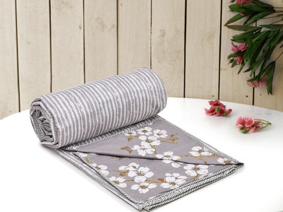 Flipkart SmartBuy Printed Single Dohar for  AC Room(Microfiber, Grey)
