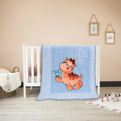 Elstone Home Cartoon Single Crib Baby Blanket for  Heavy Winter(Microfiber, Multicolor)
